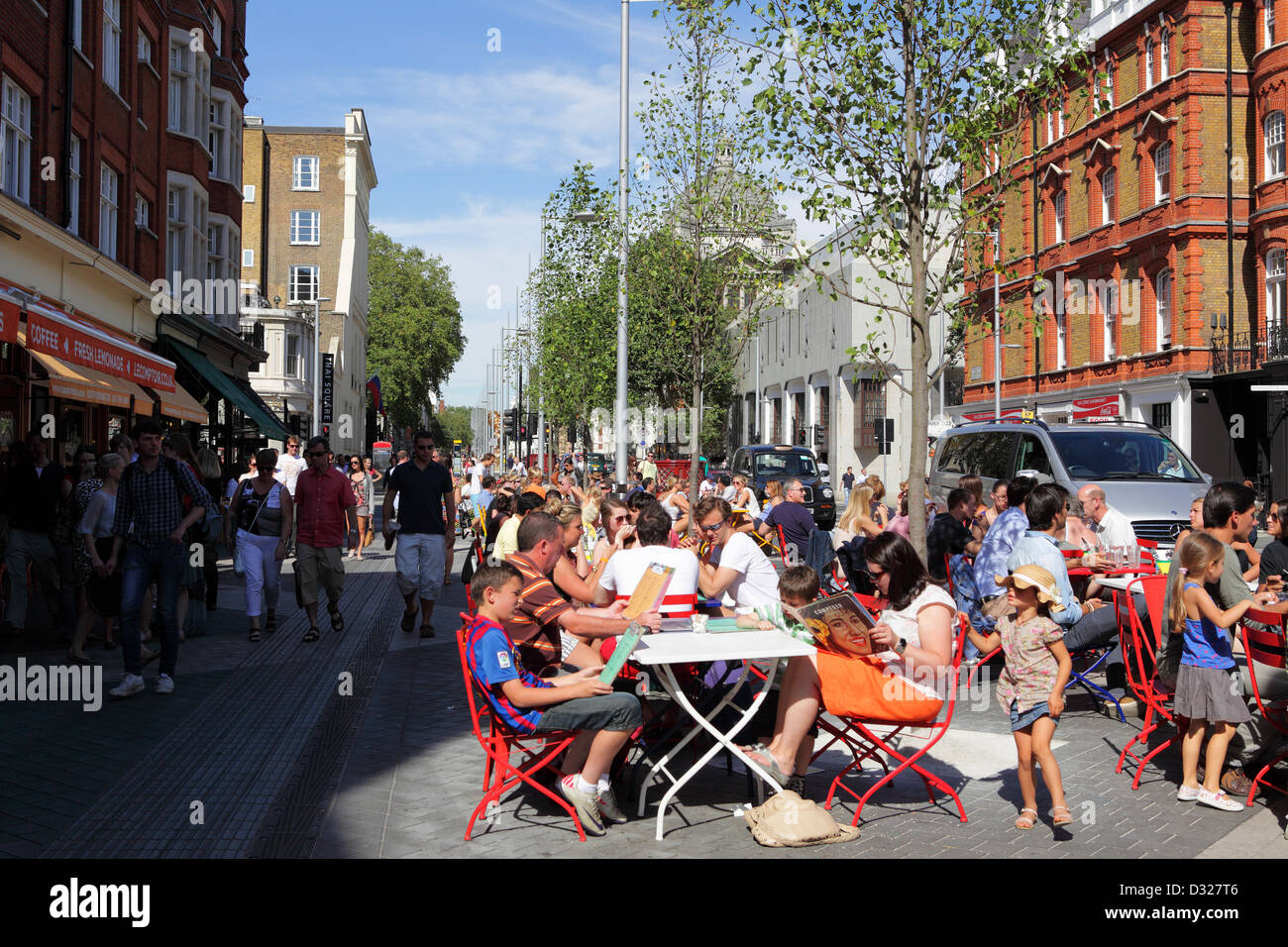 The French Quarter in South Kensington,it`s cafes are a popular haunt